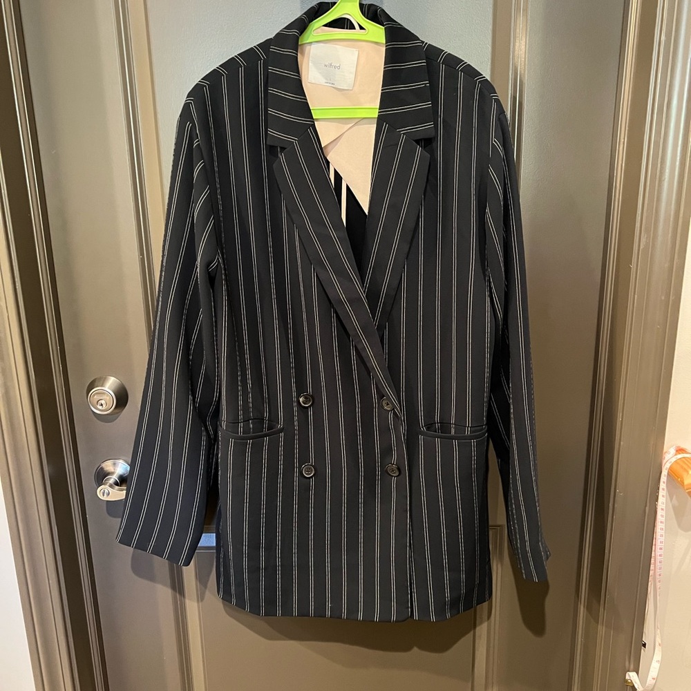 Wilfred Black strip blazer